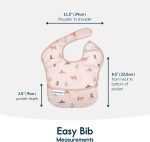 Tiny Twinkle Mess-Proof Baby Bib - Waterproof Bib for Baby Boy or Girl - PVC, BPA & Phthalate Free - Baby Food Bibs…… - Image 5